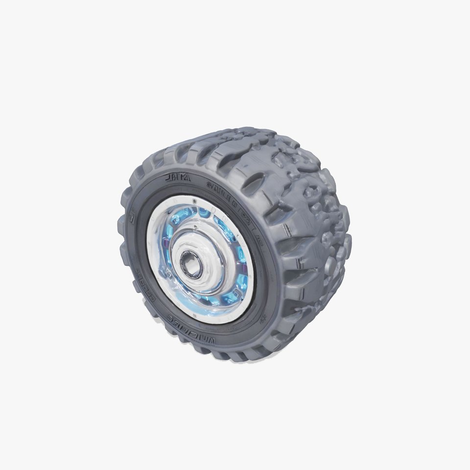 Futuristic OffRoad Vehicle Wheel Model Pack