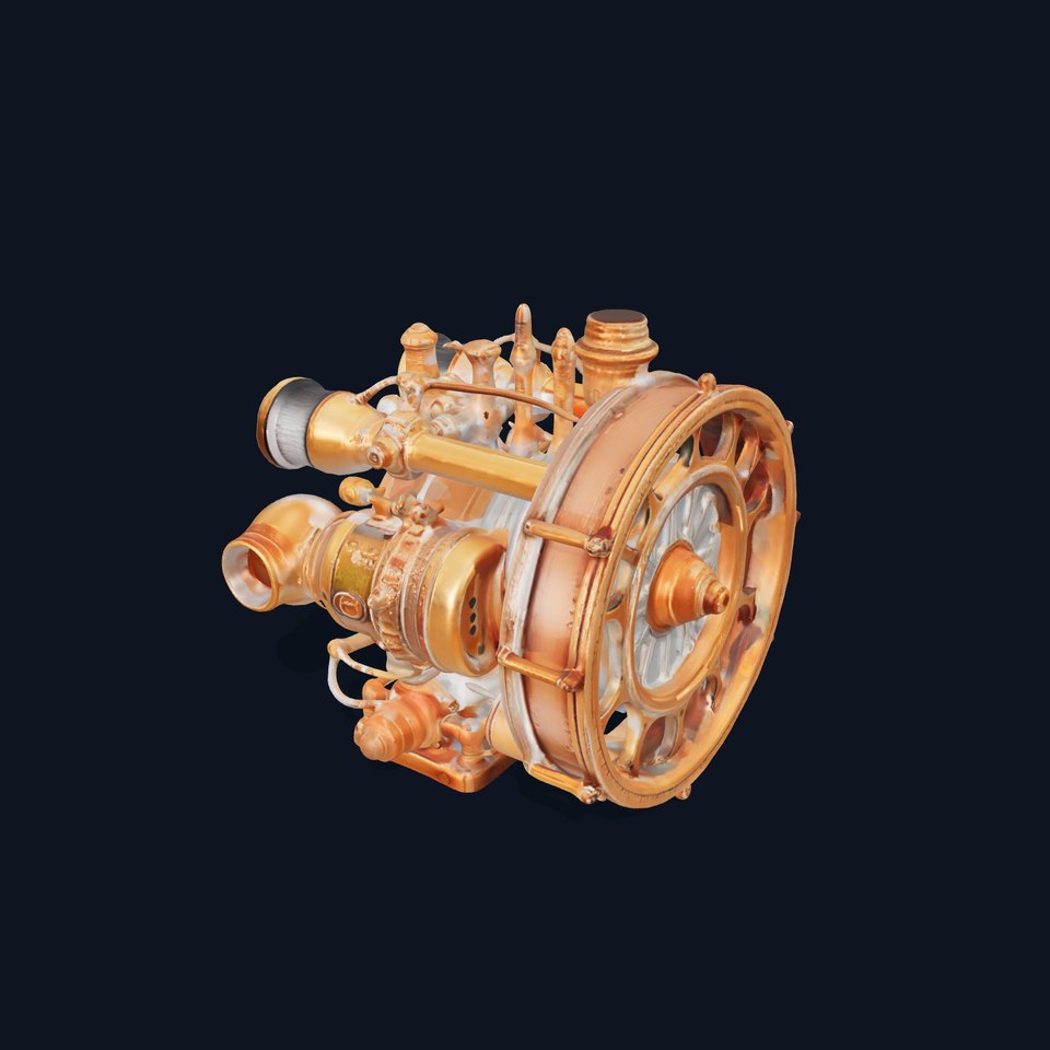Steampunk Engine Model Pack with Intricate Detailing