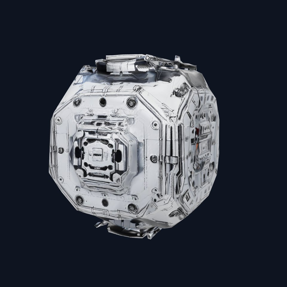 Futuristic Industrial Cargo Unit Model Pack viewer poster