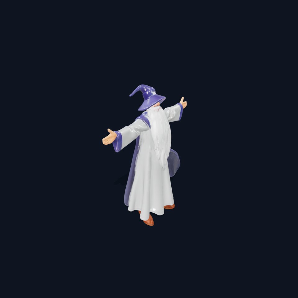 Wizard Character Model Pack with Magical Attire