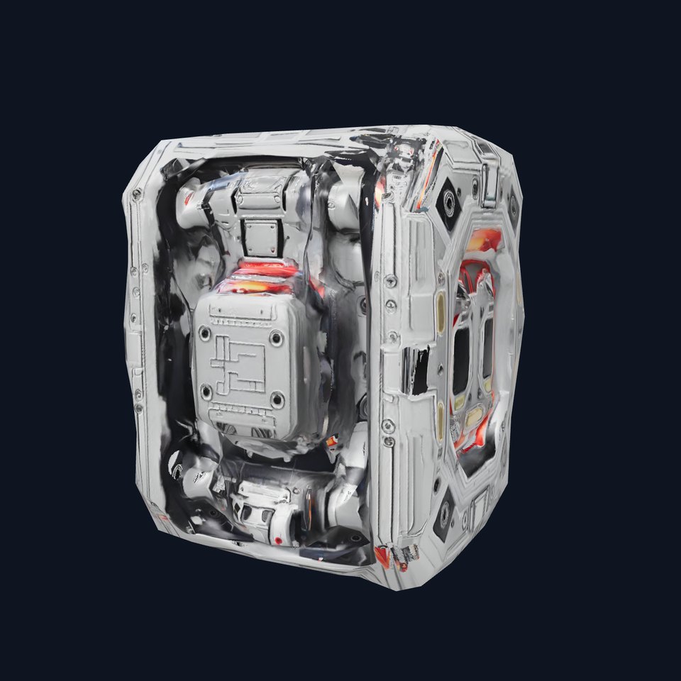 Futuristic Energy Generator Model Pack with LED Lighting