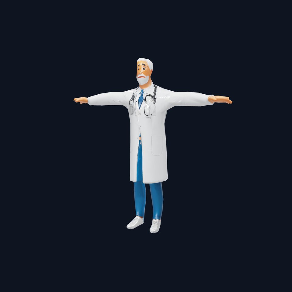 Professional Doctor Character Model Pack