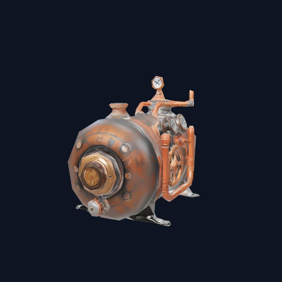 Steampunk Boiler Engine model pack