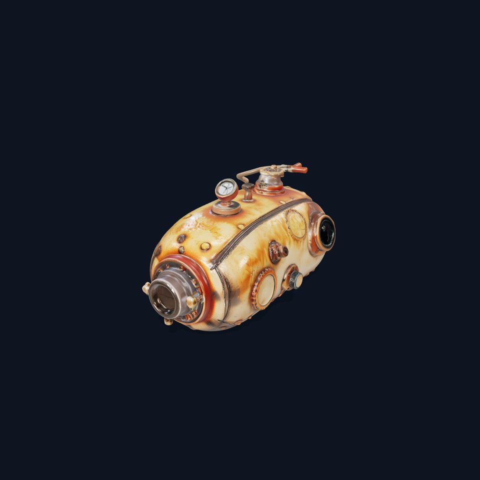 Steampunk Machinery Model Pack with Detailed Components viewer poster