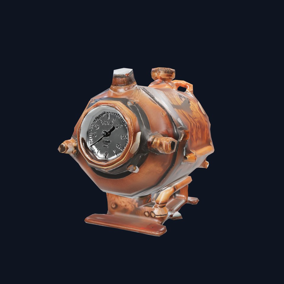 Steampunk Boiler Gauge model pack