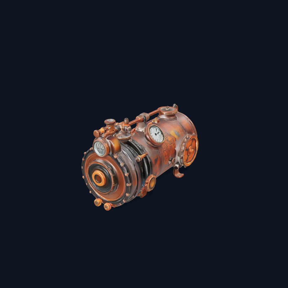 Vintage Steampunk Boiler model pack
