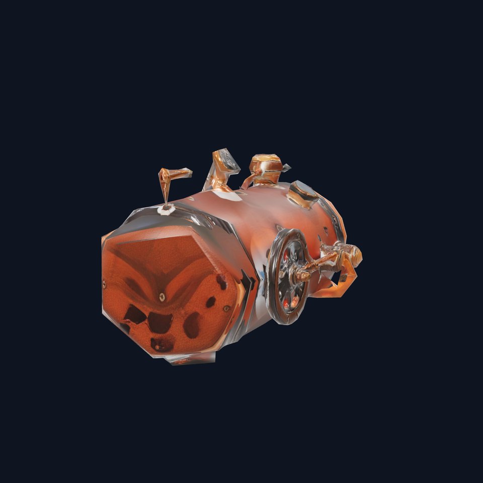 Steampunk Boiler Model Pack with Detailed Components