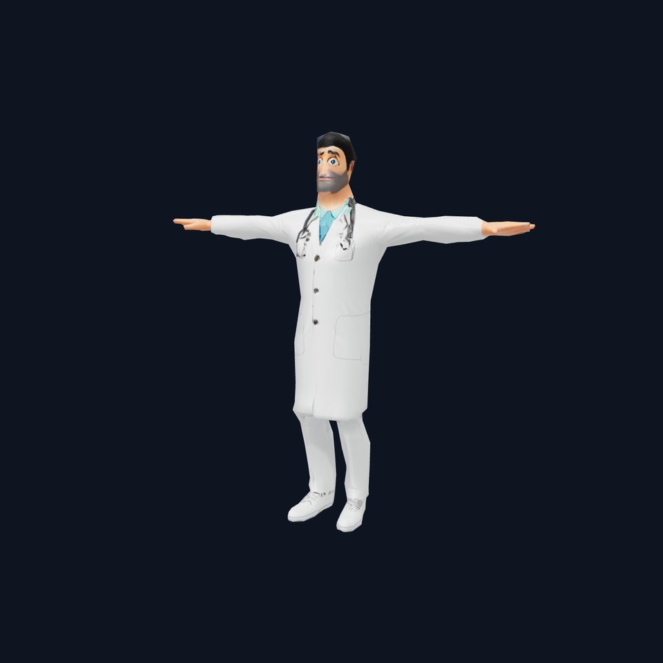 Doctor Character Model Pack with PBR Textures