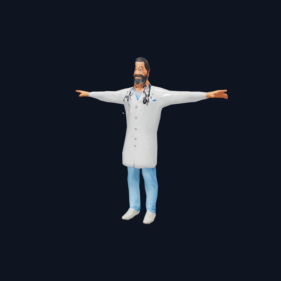 Animated Doctor Character Model Pack
