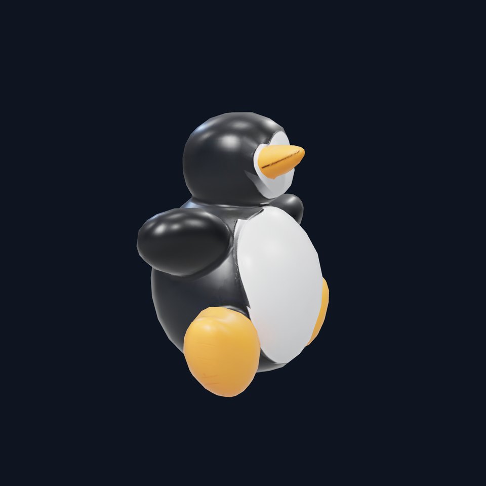 Inflatable Penguin Model Pack with Realistic Textures
