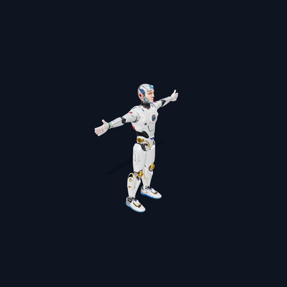 Futuristic Humanoid Robot Model Pack viewer poster