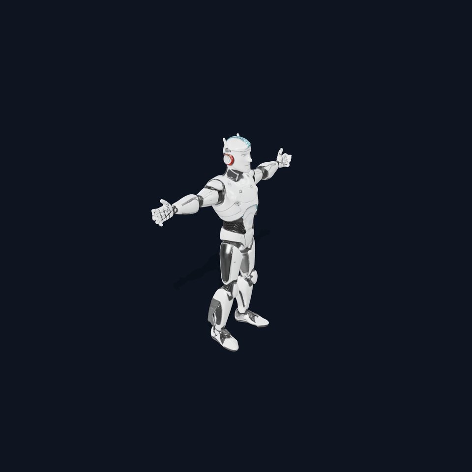 Advanced Futuristic Robot Model Pack with Articulated Limbs