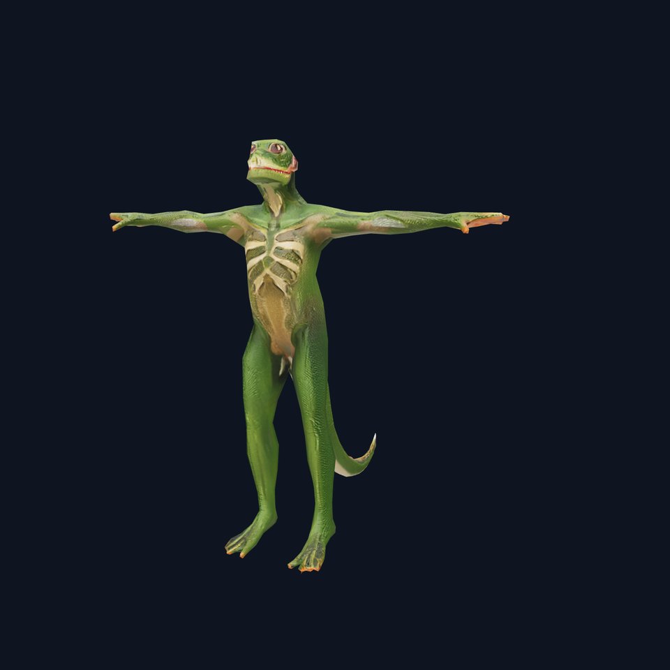 Reptilian Creature Character Model Pack