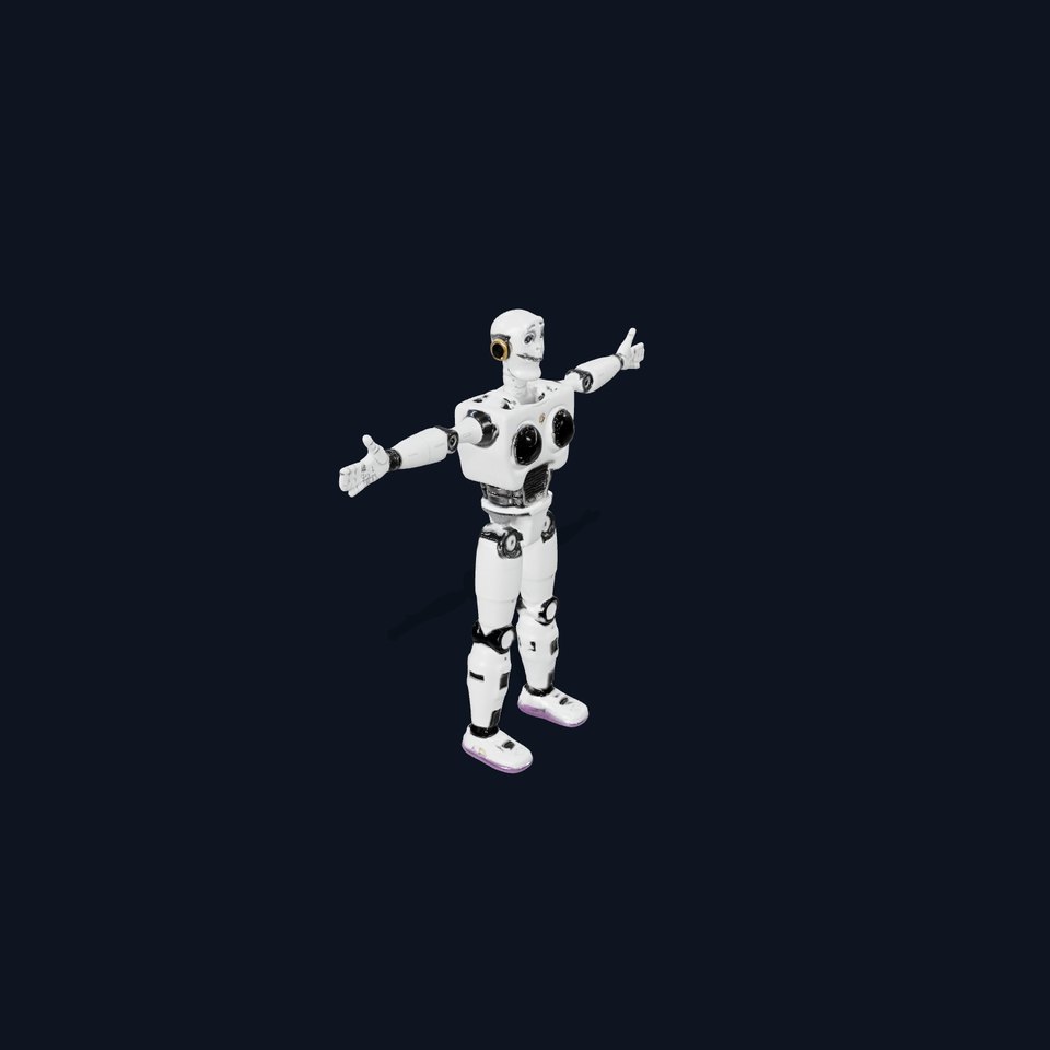 Friendly Robot Model Pack with Articulated Limbs