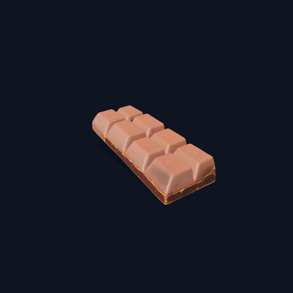 Chocolate Bar with Coffee Beans model pack