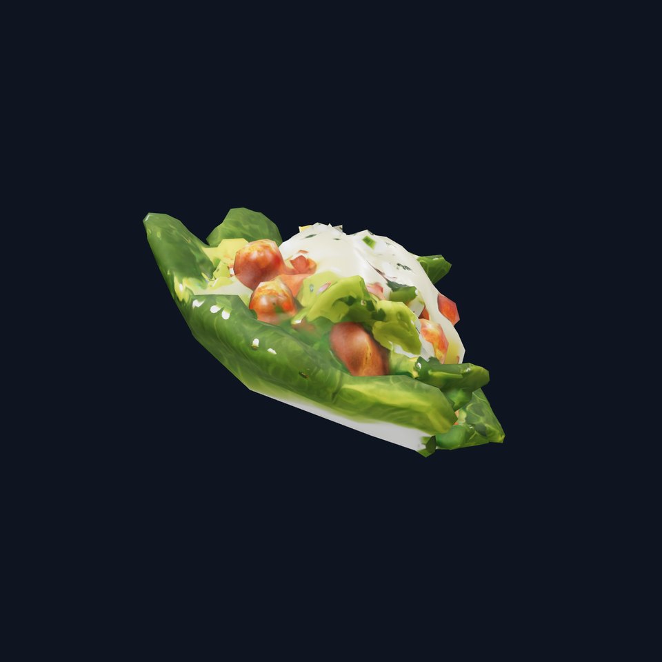 Caesar Salad Model Pack with Lettuce and Croutons