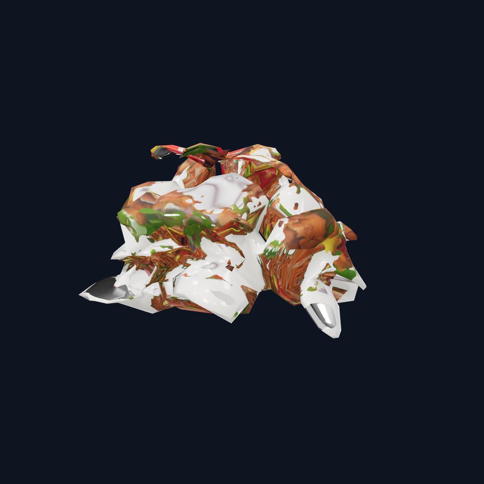 Colorful Grain Salad Bowl Model Pack