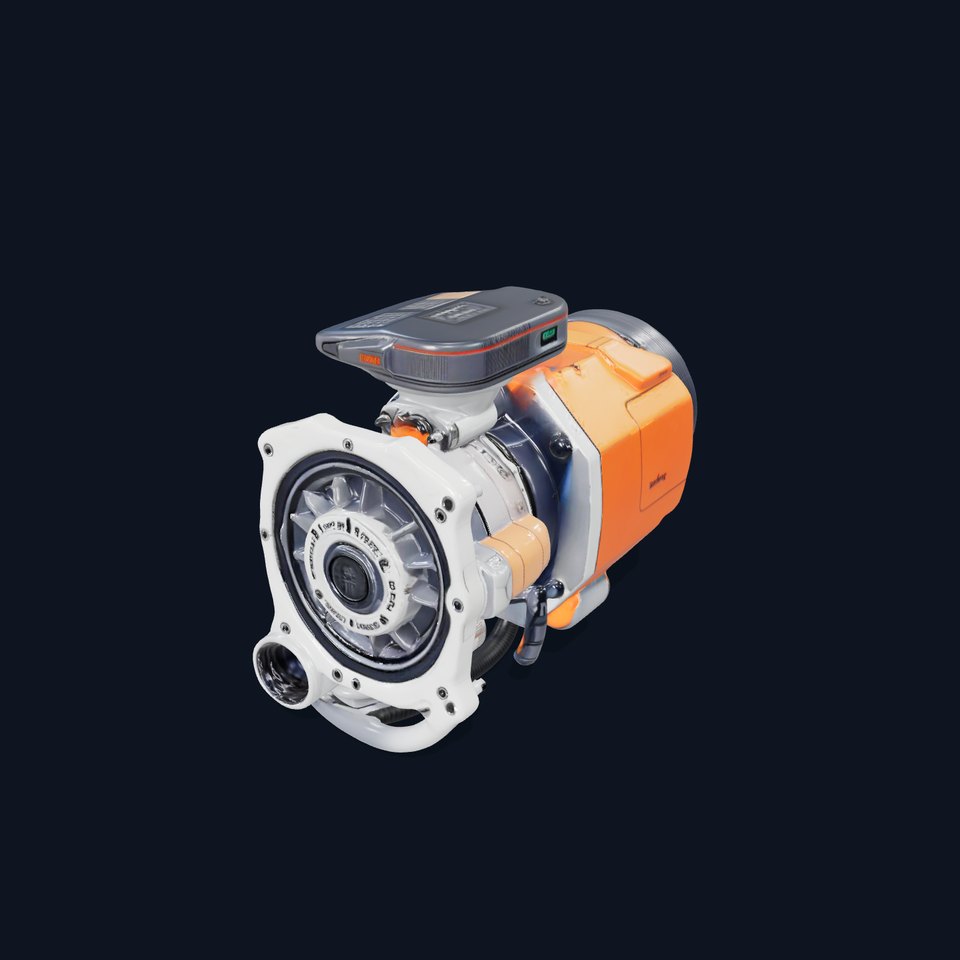 Futuristic Engine Component Model Pack