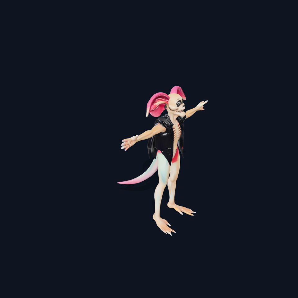 Alien Creature with Vest Model Pack