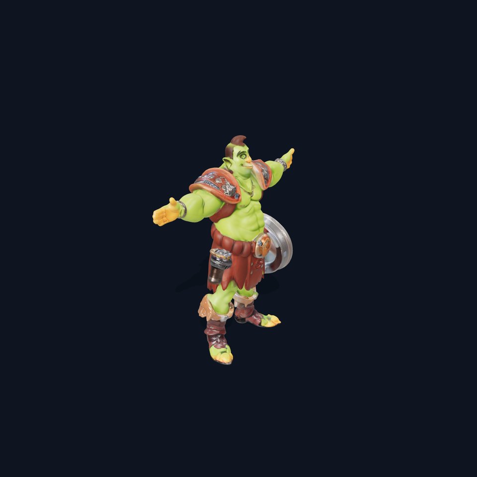 Fantasy Orc Warrior Character Model Pack