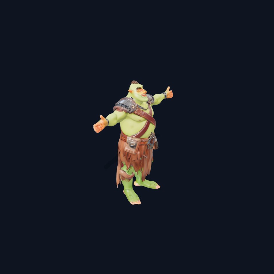 Fantasy Orc Warrior Character Model Pack