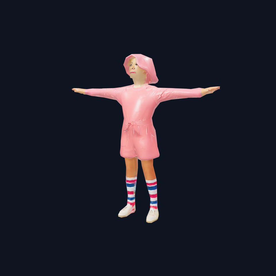 Casual Kid with Hat and Shorts Model Pack