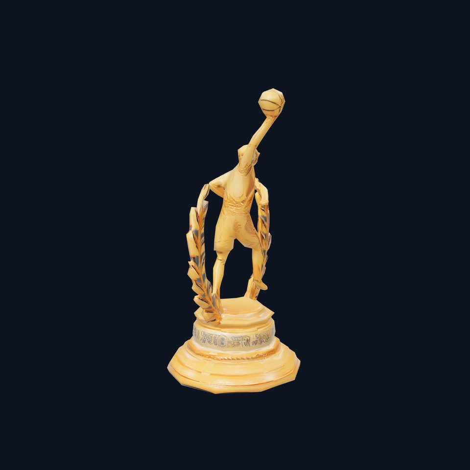 Basketball Trophy with Laurel Wreath model pack