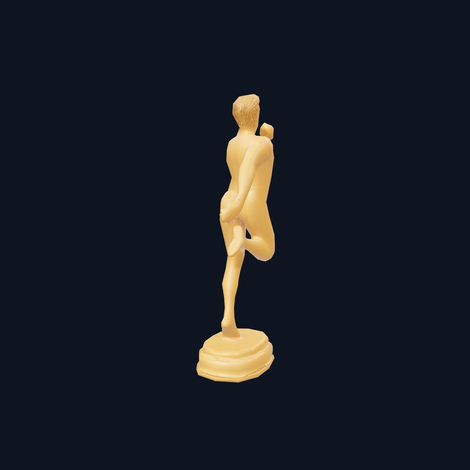 Golden Runner Trophy Model Pack