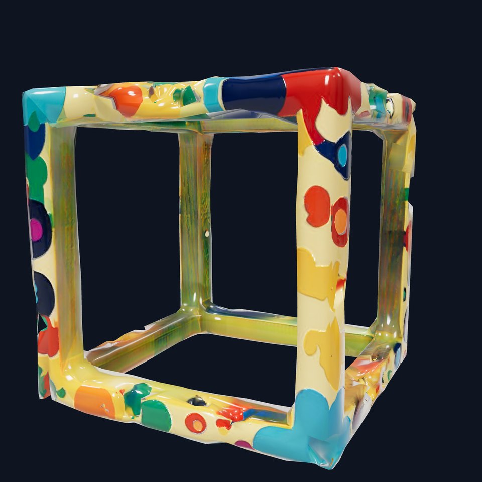 Colorful Geometric Patterned Picture Frame Model Pack viewer poster