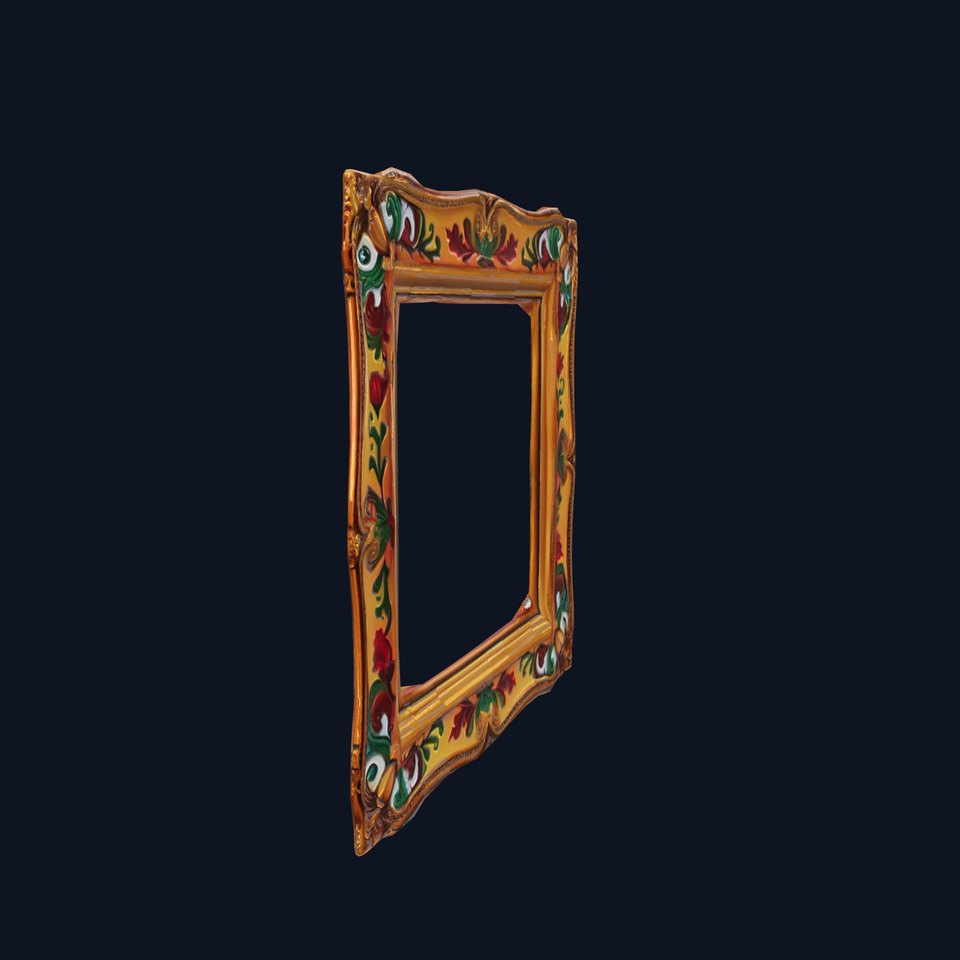 Ornate Baroque Picture Frame model pack for production rendering
