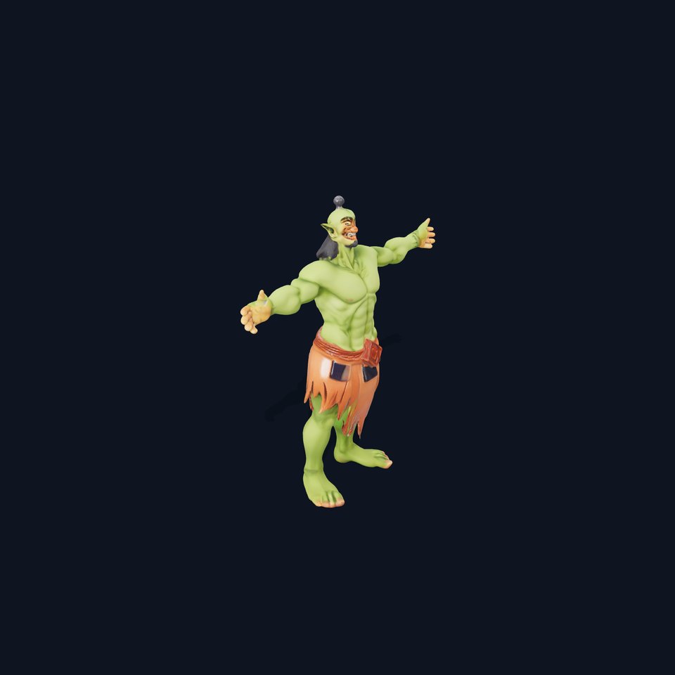 Green Orc Character model pack