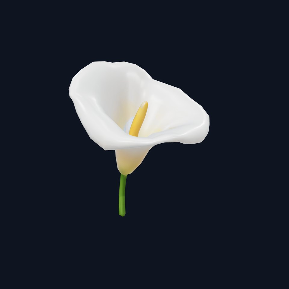 Elegant Calla Lily model pack