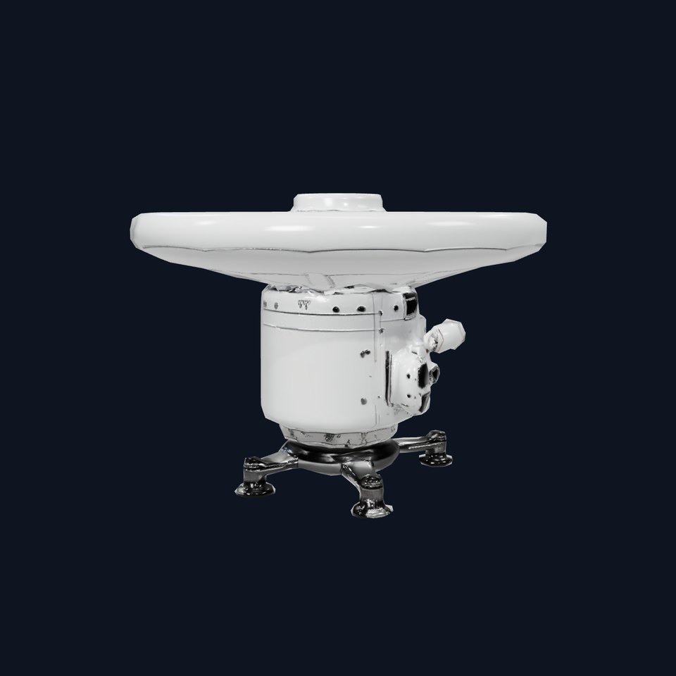 Satellite Antenna White model pack