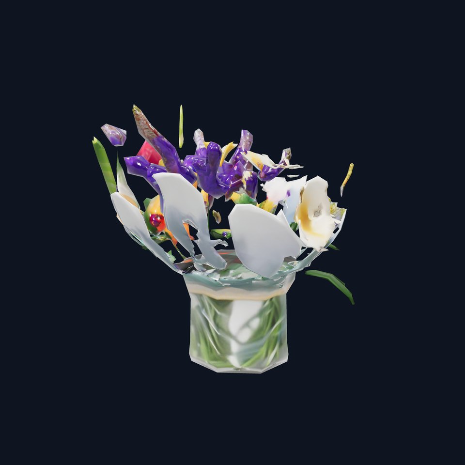 Vibrant Floral Arrangement model pack