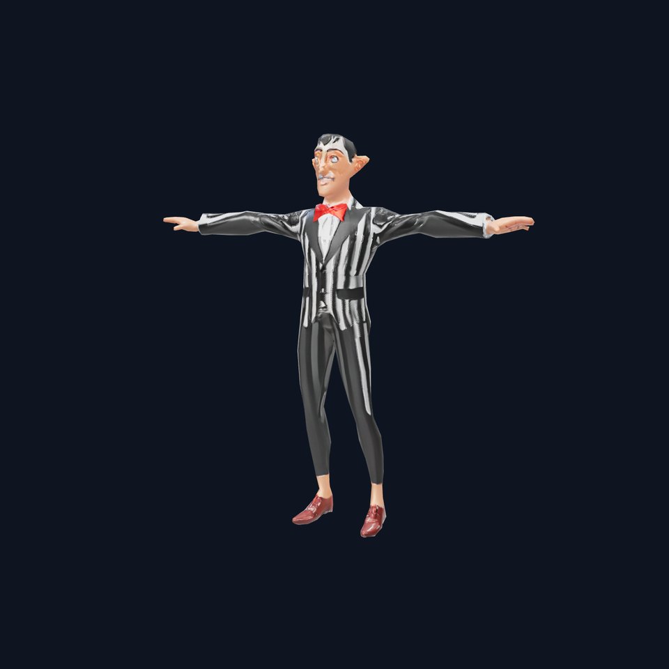 Striped Suit Character model pack viewer poster