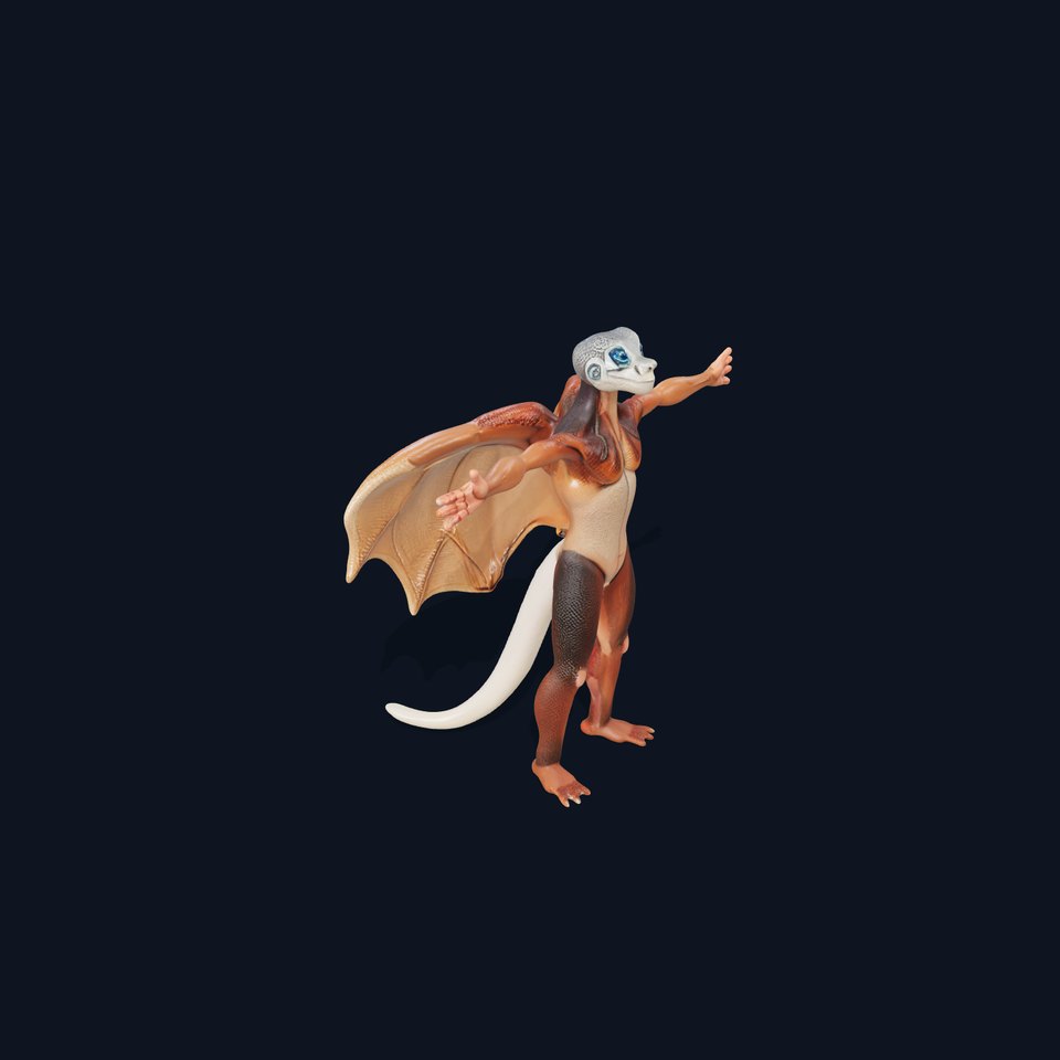 Fantasy Dragon Creature model pack viewer poster