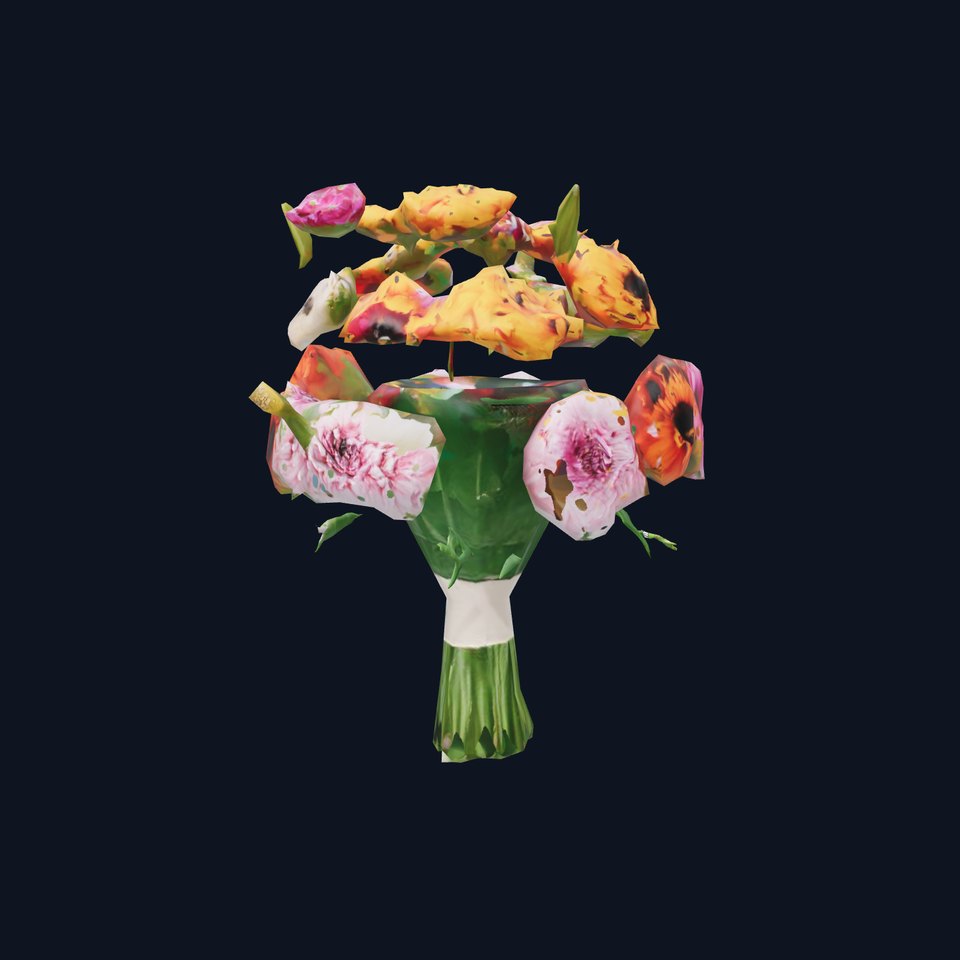Vibrant Floral Bouquet model pack