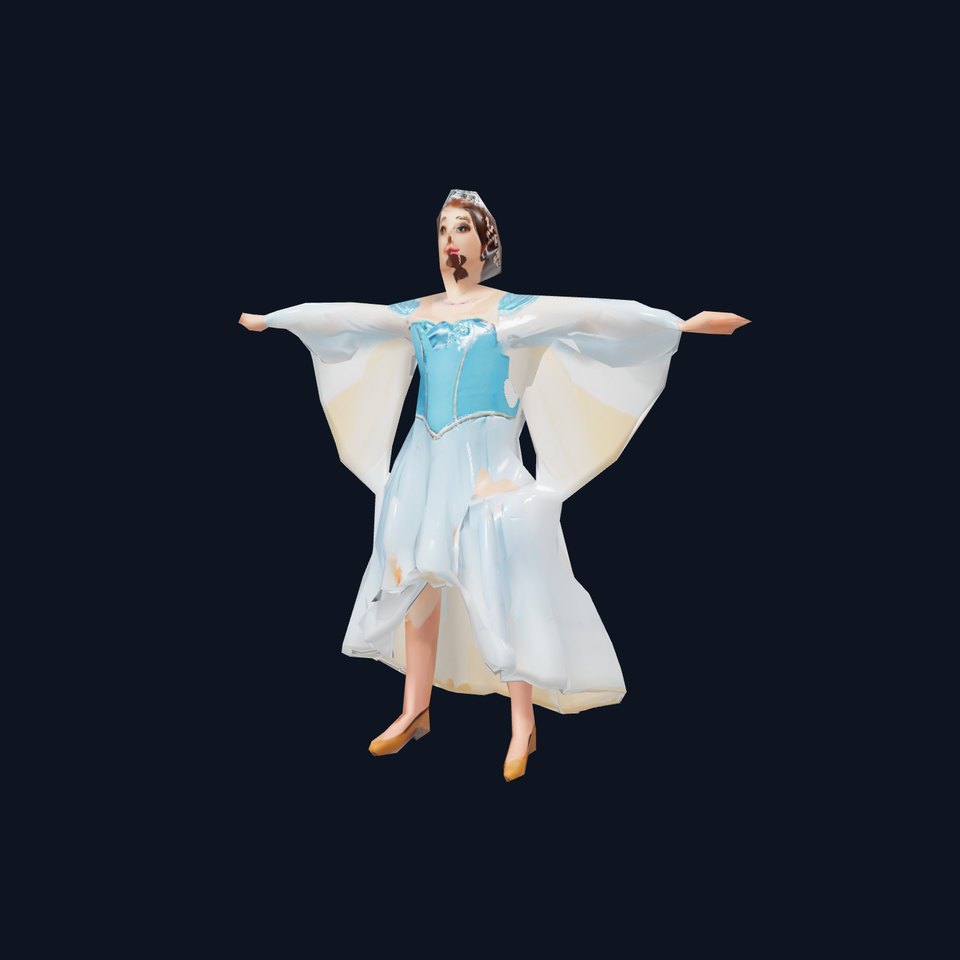 Elegant Princess Dress model pack