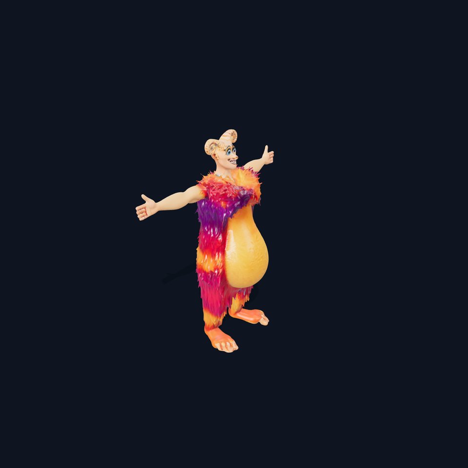 Vibrant Furry Creature model pack