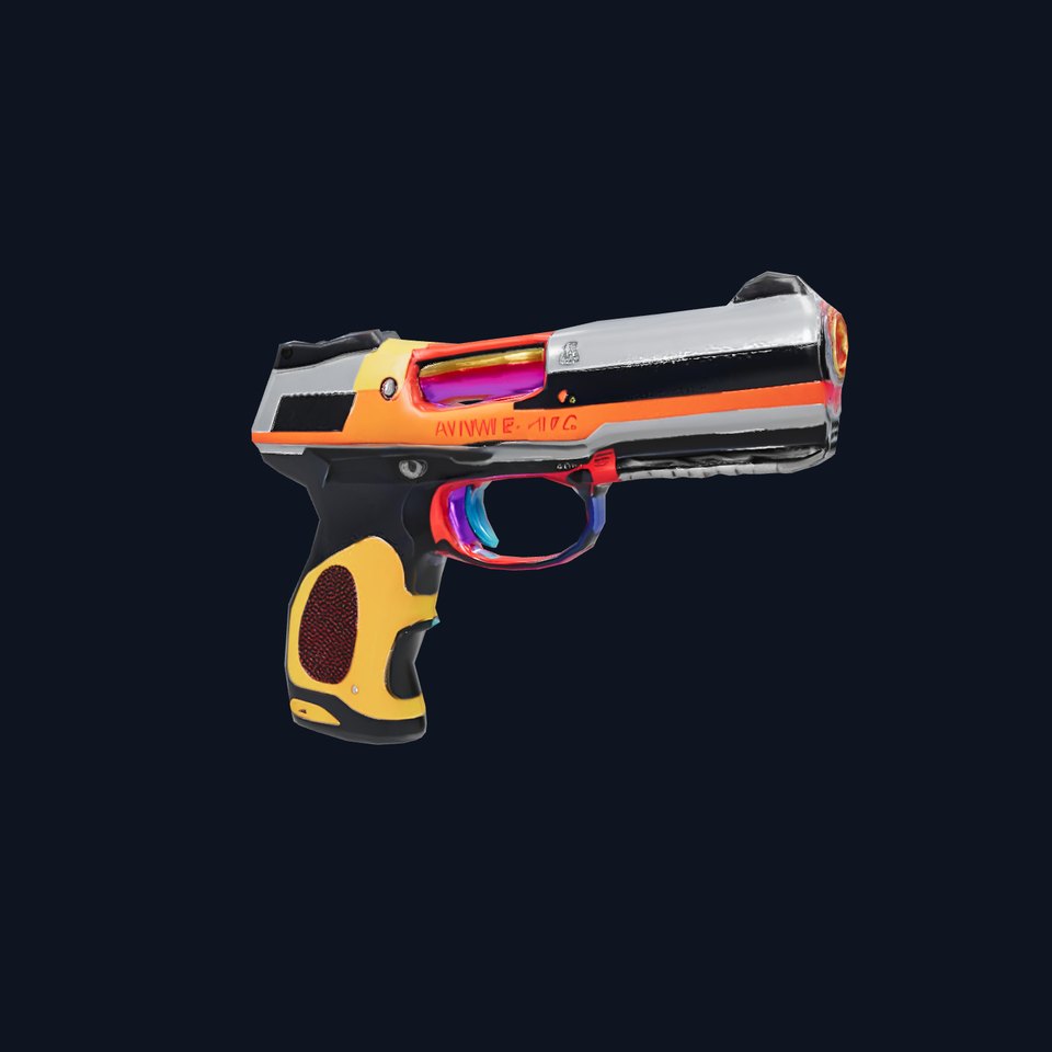 Vivid Neon Blaster model pack