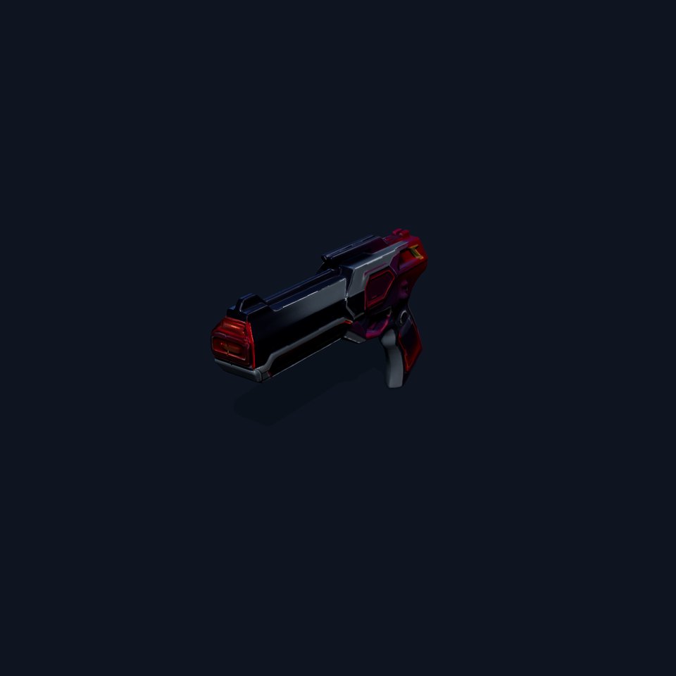 Futuristic Blaster model pack viewer poster