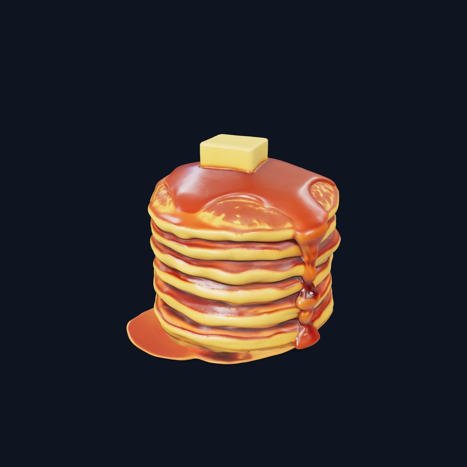 Golden Pancake Stack model pack