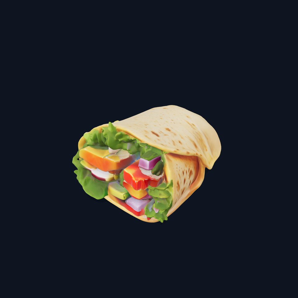Fresh Veggie Wrap model pack