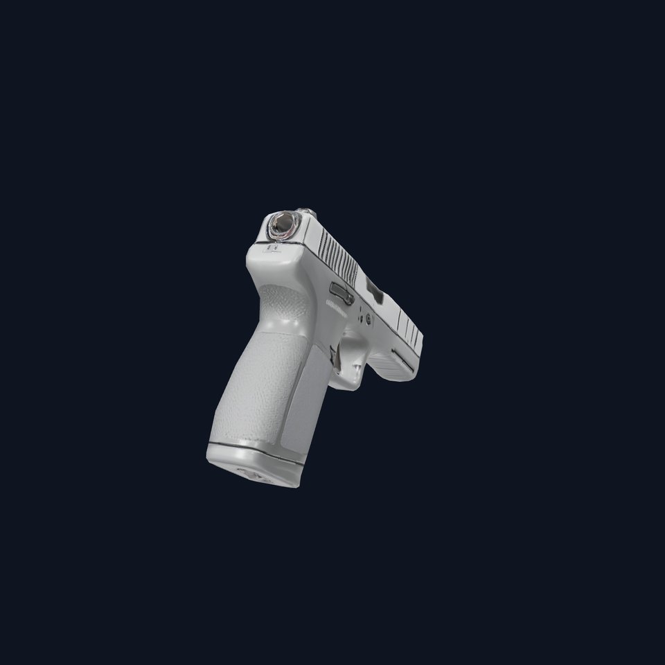 Matte Black Handgun model pack