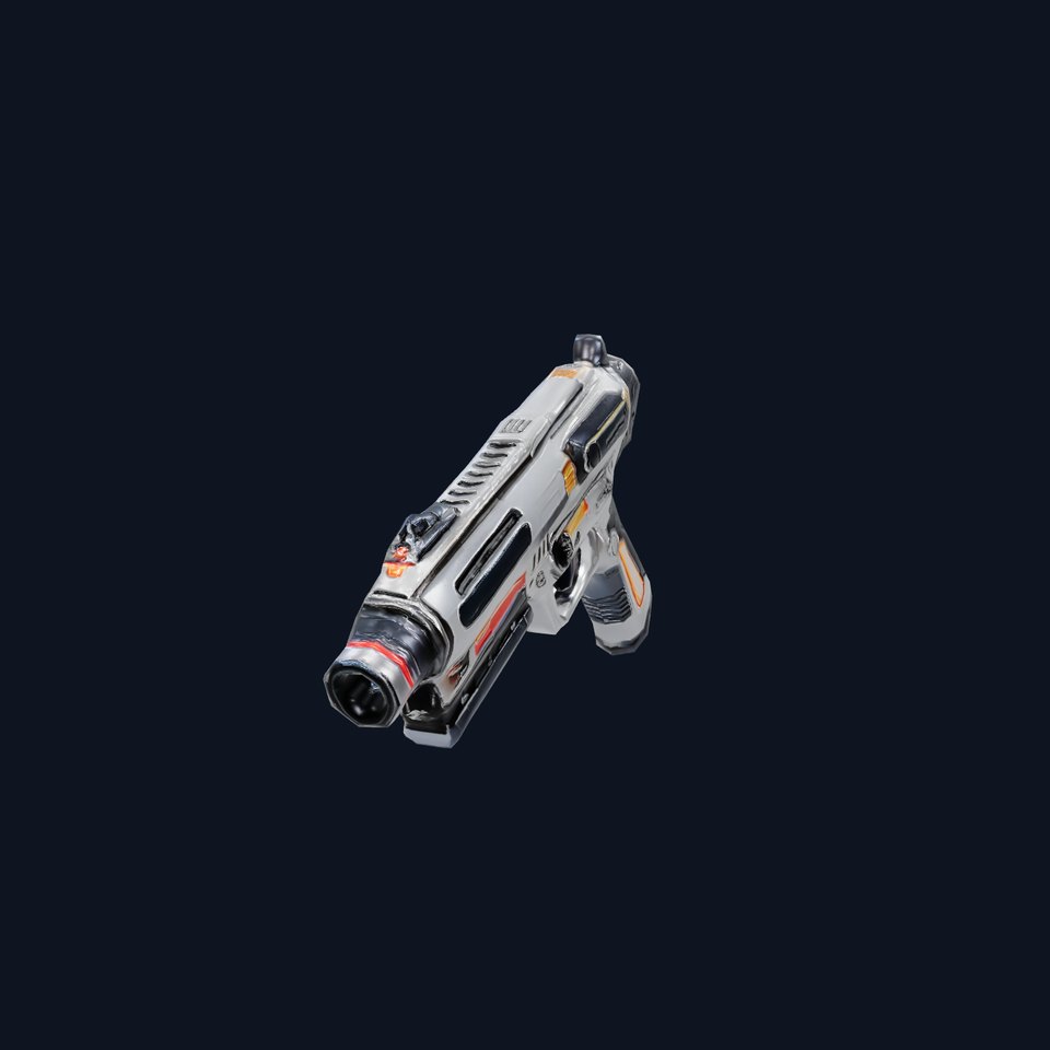 Futuristic Pistol model pack