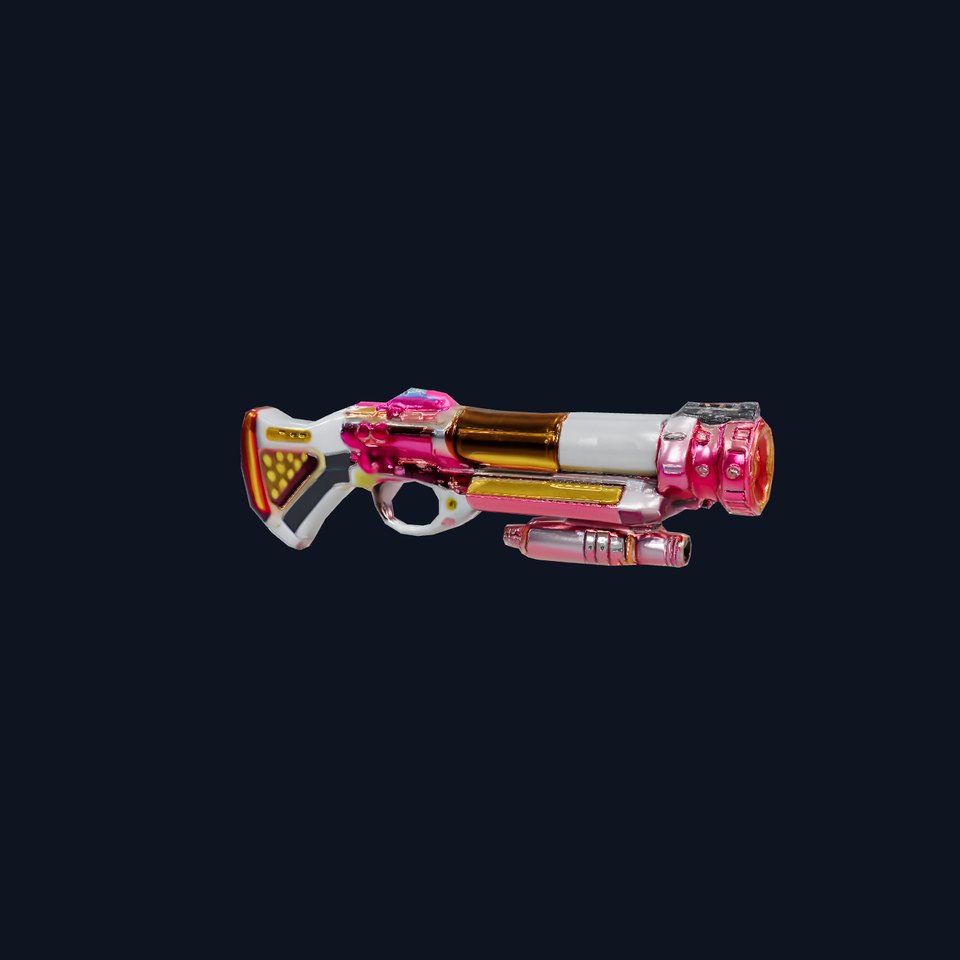 Vibrant Neon Blaster model pack