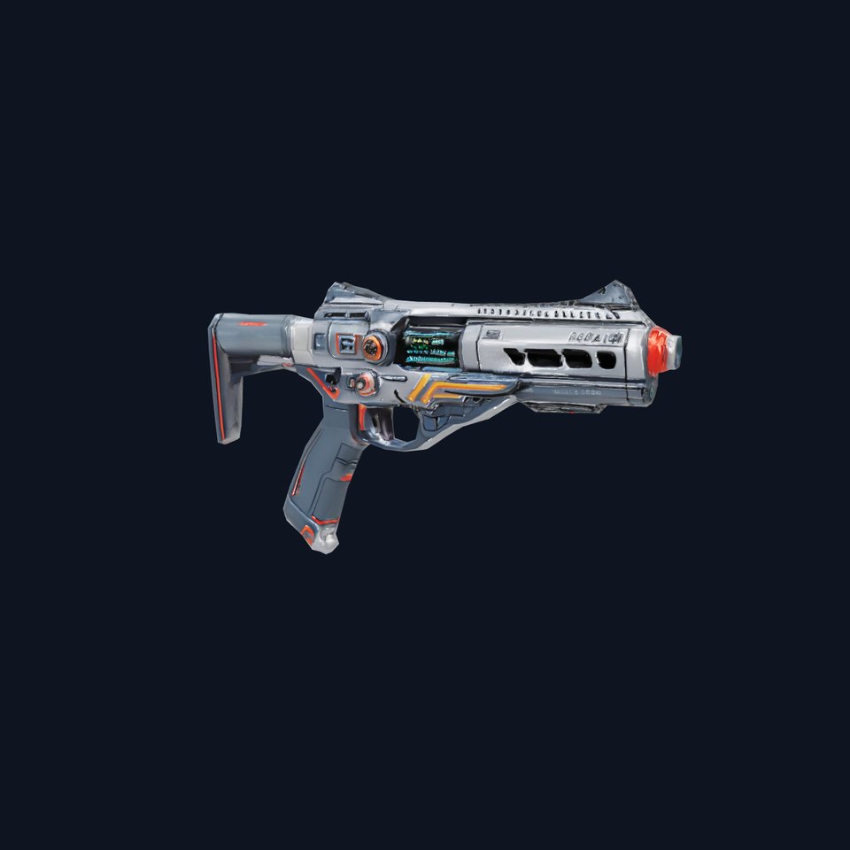 Futuristic Pulse Pistol model pack