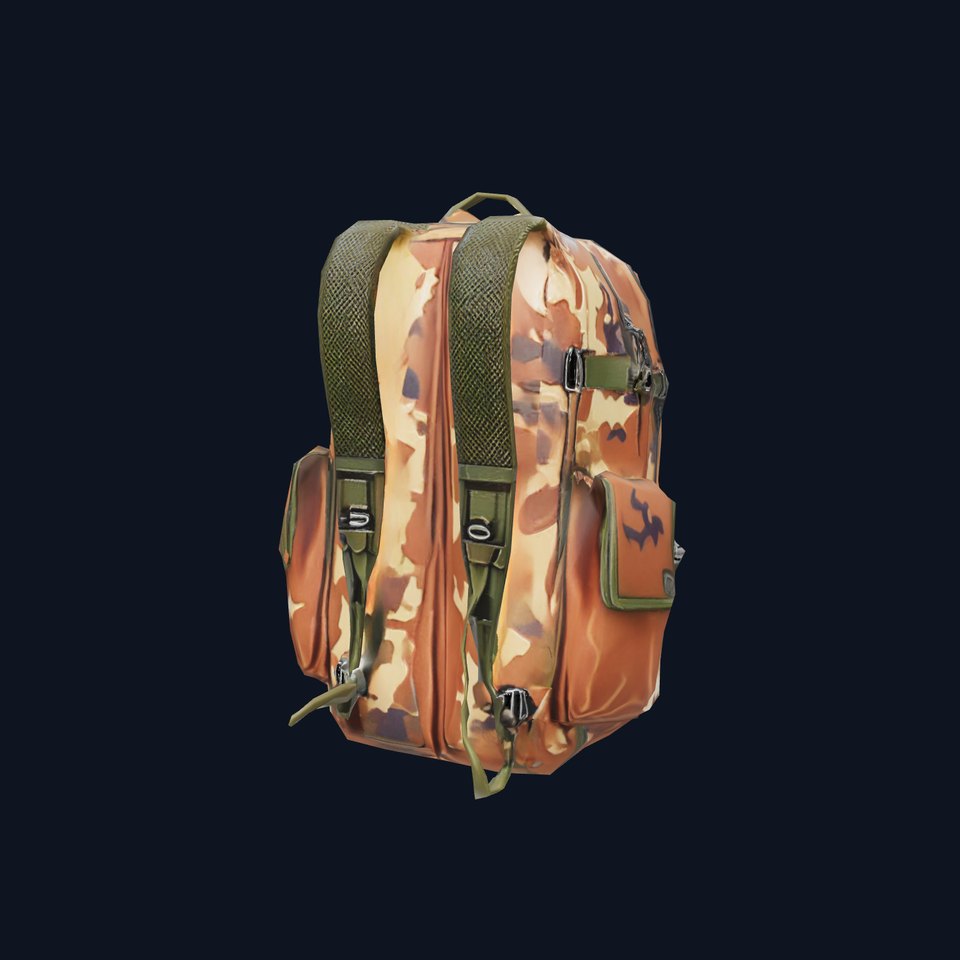 Camouflage Tactical Backpack model pack