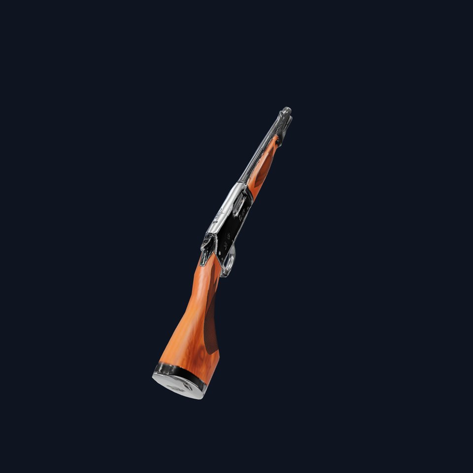 Classic Wooden Shotgun model pack viewer poster