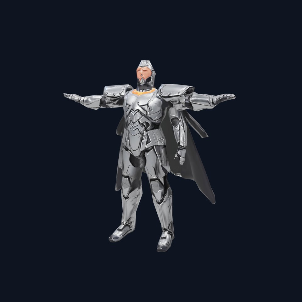 Silver Knight Armor model pack viewer poster
